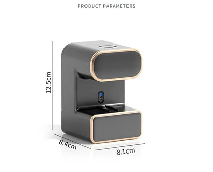Automatic Toothpaste Dispenser with UVC Toothbrush Sterilizer & Holder - Wall Mounted, Rechargeable(Grey) - Mekamart Australia