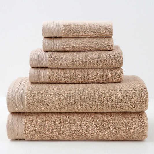 Luxury Combed Cotton Towel Collection - Highly Absorbent, Soft & Durable for Bath, Hand, and Face(Camel) - Mekamart Australia