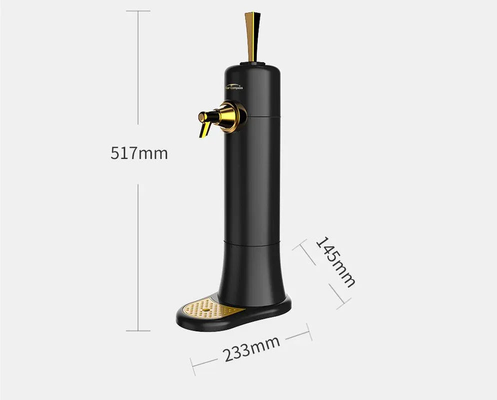 Ultrasonic Beer Foam Creator & Dispenser - Portable Tap for Canned & Bottled Beer with Cooling System(black) - Mekamart Australia