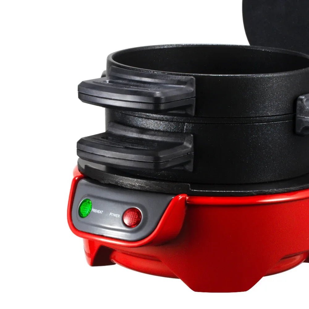 Quick & Easy Multi-Layer Sandwich & Burger Maker with Egg Cooker Plate(red) - Mekamart Australia