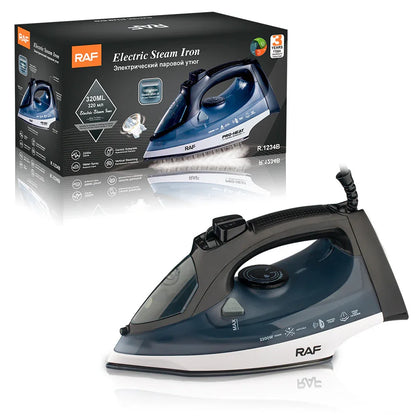 Powerful 2200W Electric Steam Iron with Ceramic Soleplate & Vertical Steam Function(blue) - Mekamart Australia