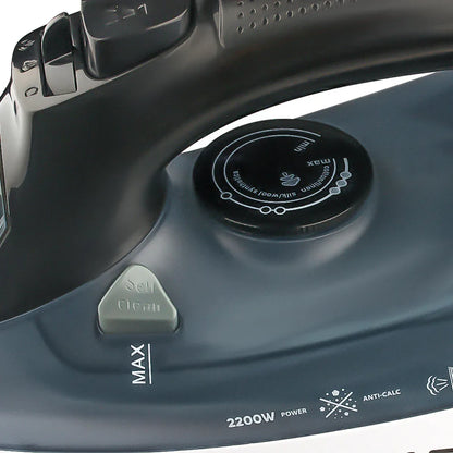 Powerful 2200W Electric Steam Iron with Ceramic Soleplate & Vertical Steam Function(green) - Mekamart Australia