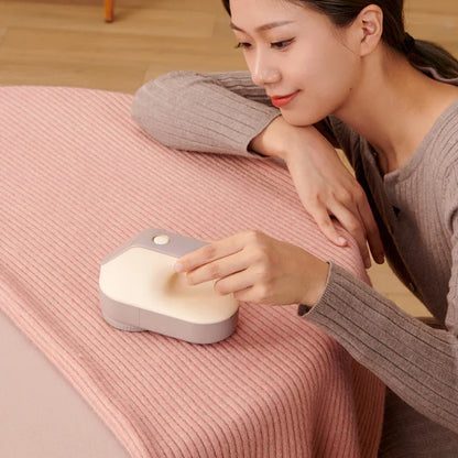 Rechargeable Electric Fabric Shaver - Powerful Lint Remover with Dual-Ring Blades & Ergonomic Design(champagne) - Mekamart Australia