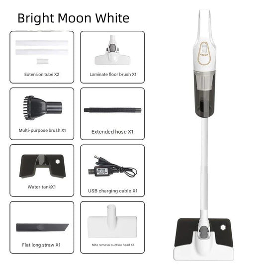 Cordless 2-in-1 Handheld & Stick Vacuum Cleaner with Detachable Water Tank & Dust Mite Remover(white) - Mekamart Australia