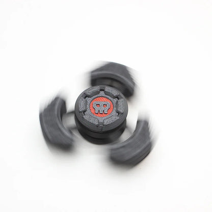 Two Sci-Fi Triangular Keychain Fidget Spinner - 3D Printed EDC Stress Relief Toy(white) - Mekamart Australia