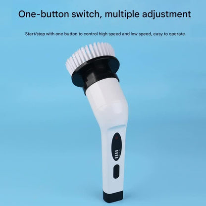 9-in-1 Multifunctional Cordless Electric Spin Scrubber with Adjustable Extension Handle(white) - Mekamart Australia
