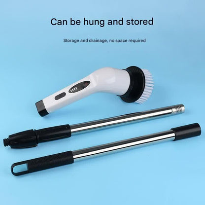 9-in-1 Multifunctional Cordless Electric Spin Scrubber with Adjustable Extension Handle(white) - Mekamart Australia