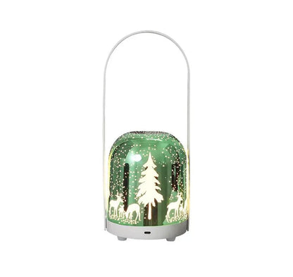 Portable Christmas LED Lantern - Dimmable, 3 Color Temps, 5200mAh Battery & Memory Function(Green) - Mekamart Australia