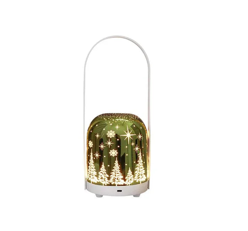 Portable Christmas LED Lantern - Dimmable, 3 Color Temps, 5200mAh Battery & Memory Function(Gold) - Mekamart Australia