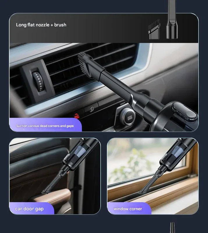 Multi-Function Cordless Handheld Vacuum Cleaner & Blower - Powerful Brushless Motor with Digital Display(Black and gray) - Mekamart Australia