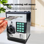 Electronic Piggy Bank Safe Box for Kids - Automatic Bill & Coin Bank with Password Protection, Music & Lights(black) - Mekamart Australia