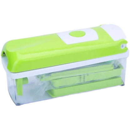 Multi-Functional Vegetable Chopper & Slicer Set - Dicer, Grater with Food Container & Peeler(green) - Mekamart Australia