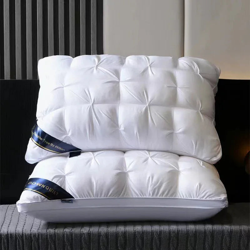 White Luxury Adjustable Bed Pillow Set (2-Pack) - Hotel Quality Down Alternative for Ultimate Neck Support & Comfort - Mekamart Australia
