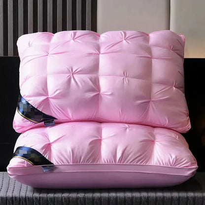 Pink Luxury Adjustable Bed Pillow Set (2-Pack) - Hotel Quality Down Alternative for Ultimate Neck Support & Comfort - Mekamart Australia