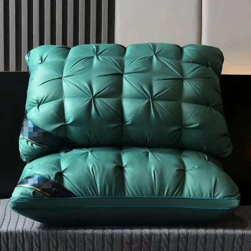 Green Luxury Adjustable Bed Pillow Set (2-Pack) - Hotel Quality Down Alternative for Ultimate Neck Support & Comfort - Mekamart Australia