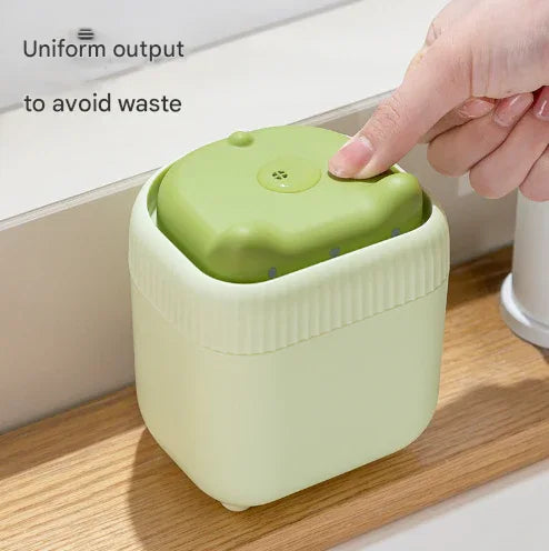 2 Pcs Green Cute Cat Press-to-Dispense Soap Pump & Sponge Caddy for Kitchen Sink - Mekamart Australia