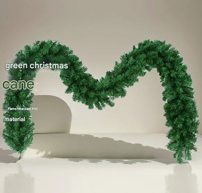 Classic Green Lush Artificial Christmas Garland - 2.7m Green Pine Vine with 280 Tips for Holiday Decor - Mekamart Australia