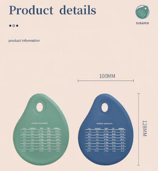 Dark Blue 3-Piece Silicone Baking Set - Non-Stick Pastry Mat with Measurements, Rolling Pin & Dough Scraper - Mekamart Australia