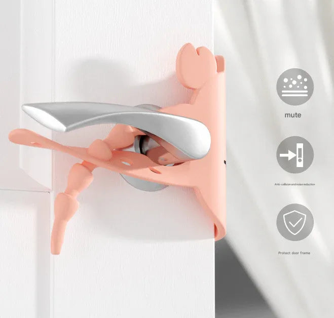 Green (6-Pack) Cute Crab Door Slam Stopper Set- Silicone Anti-Pinch & Quiet Latch Guard - Mekamart Australia