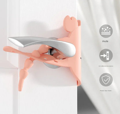 Yellow (6-Pack) Cute Crab Door Slam Stopper Set- Silicone Anti-Pinch & Quiet Latch Guard - Mekamart Australia