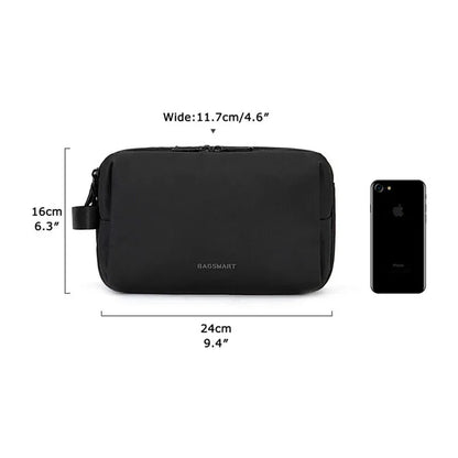 Pink Large Capacity Travel Toiletry Bag - Splash-Proof Organizer for Men's Business Trips & Swimming (24x11.7x16 cm) - Mekamart Australia