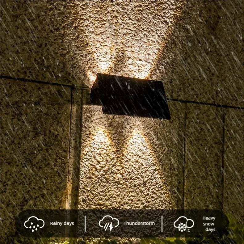 Solar Powered Up and Down Wall Light(white light) - Mekamart Australia