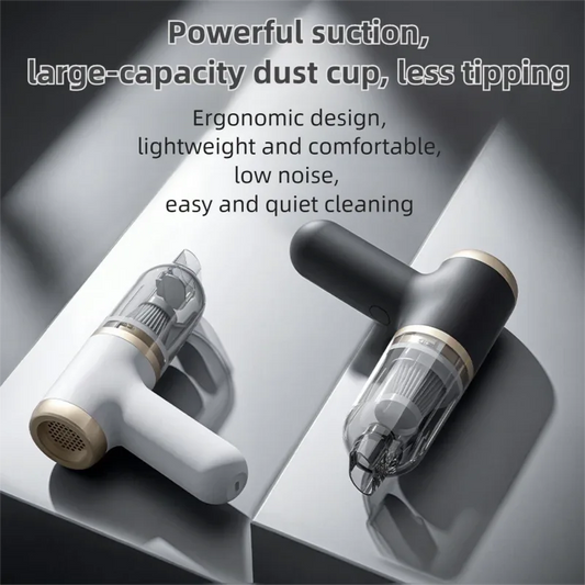White Portable 2-in-1 Cordless Vacuum Duster Kit with 2 Attachments - Mekamart Australia