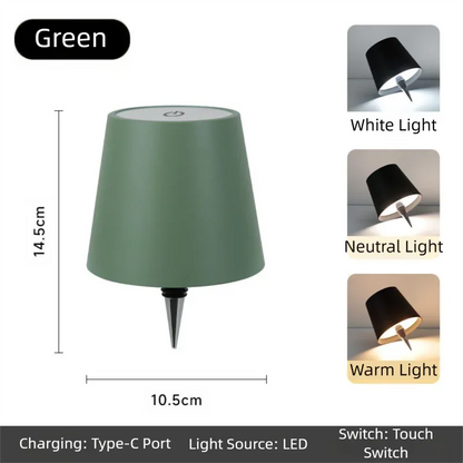 Green Cordless Tri-Color Wine Bottle LED Lamp - Mekamart Australia