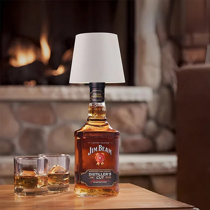 Yellow Cordless Tri-Color Wine Bottle LED Lamp - Mekamart Australia