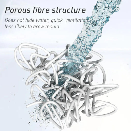 Dark Blue Checkered Design Loofah Texture Shower Mat (50x80cm) - Non-Slip PVC Bathroom Floor Mat, Quick-Draining, Anti-Mould & Massage Pad - Mekamart Australia
