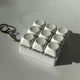 2-Pack White Mechanical 9-Keyboard Fingertip Toy Keychain - Key Pressure Relief, PVC Fingertip Toy - Mekamart Australia