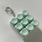 2-Pack Green Mechanical 9-Keyboard Fingertip Toy Keychain - Key Pressure Relief, PVC Fingertip Toy - Mekamart Australia