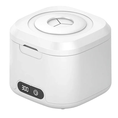 Muti-Functional Portable UV-C Ultrasonic Cleaner (49KHz) - 3 Time Modes for Deep cleaning and Sterilization, 340ml Stainless Steel Tank - Mekamart Australia