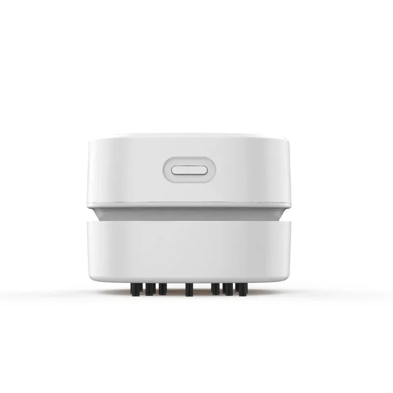 White Portable Handheld Cordless Mini Desktop Vacuum Cleaner - Powerful 10KPA Suction, Efficient Dust & Debris Collection for Home, Office, and Student Use - Mekamart Australia