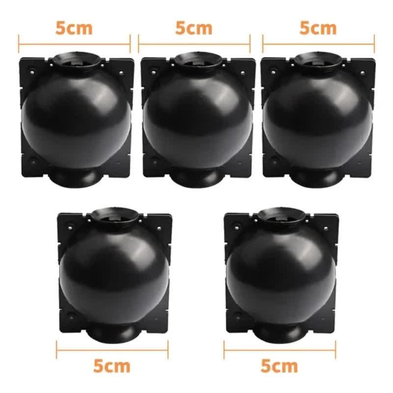 5-Pack Black Reusable Plant Air Layering Propagation Pod (Diameter: 5cm) - Anti-Waterlogging Grafting Root Ball Rooting Device for Flower & Fruit Trees - Mekamart Australia