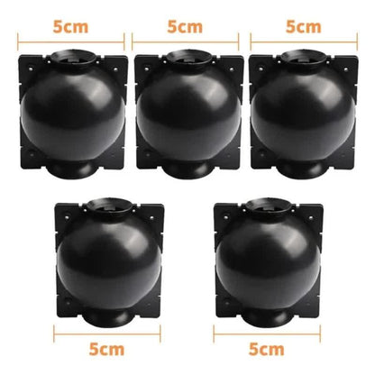 5-Pack Black Reusable Plant Air Layering Propagation Pod (Diameter: 5cm) - Anti-Waterlogging Grafting Root Ball Rooting Device for Flower & Fruit Trees - Mekamart Australia