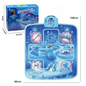 Blue Wireless Kids Electronic Princess Dance Mat & Music Playmat(90x108CM) - 7 Modes Foot Game Pad Toy with Digital Score Display - Mekamart Australia