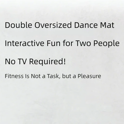 Kids Dual Player Interactive Electronic Dance Mat - Extra Large 105x90cm Anti-Slip Music Game Pad with Two Modes & Three Ways, No TV Required - Mekamart Australia