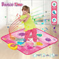 2-Pack Kids Multifunctional Electronic Dance Mat(100x87CM) - Dessert & Pink Ornament Theme Play Mat with Sound Recognition for Early Education and Physical Exercise - Mekamart Australia