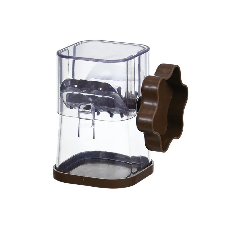 Coffee color Manual Nut & Chocolate Grinder - Effortless Peanut Walnut Chopper - Easy Clean Kitchen Tool - Mekamart Australia