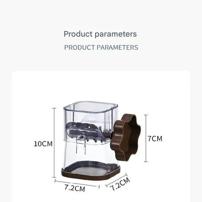 Coffee color Manual Nut & Chocolate Grinder - Effortless Peanut Walnut Chopper - Easy Clean Kitchen Tool - Mekamart Australia