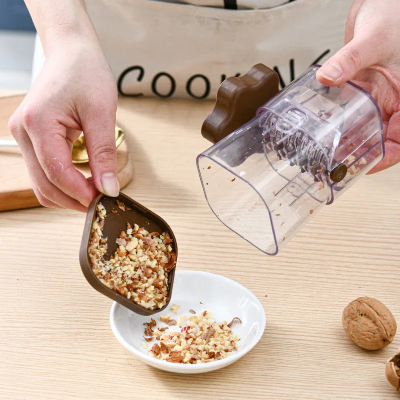 Navy blue Manual Nut & Chocolate Grinder - Effortless Peanut Walnut Chopper - Easy Clean Kitchen Tool - Mekamart Australia