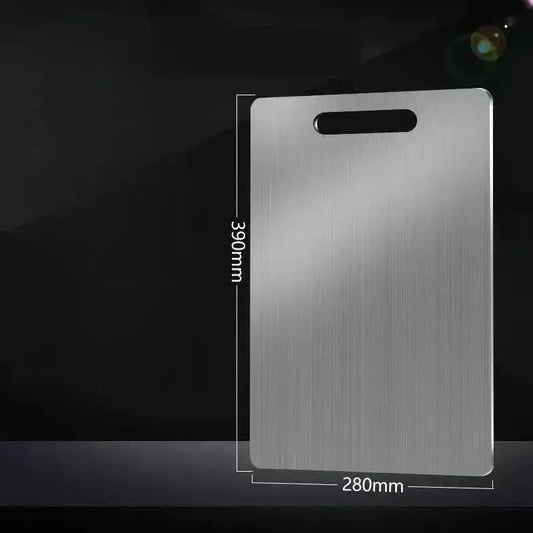 Dual-Sided Stainless Steel Chopping Board - Hygienic & Durable Kitchen Cutting Board for Meat, Veggies & More(28*39cm) - Mekamart Australia