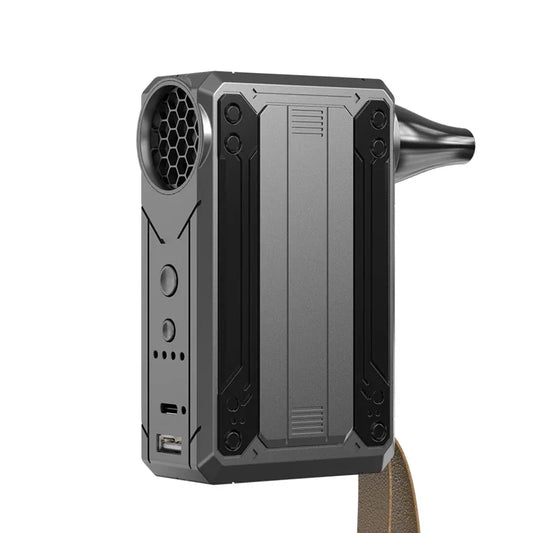 Black Multifunctional Turbo Fan - Portable High-Speed Dust Blower with LED Light & Emergency Power Bank for Outdoor & Home Use - Mekamart Australia