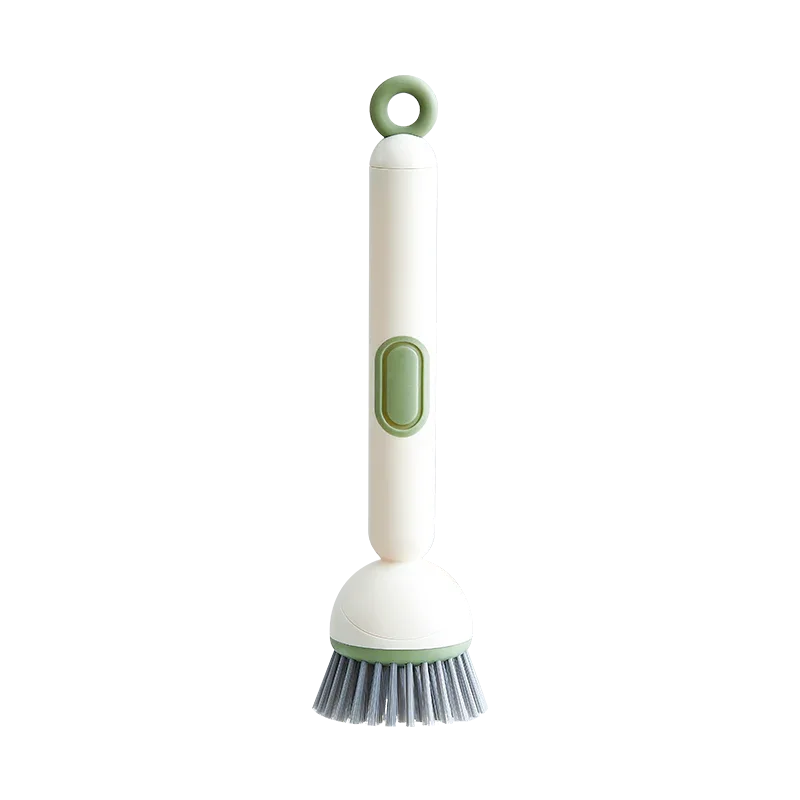2 Pack Green Kitchen Dish Brush with Soap Dispenser Adjustable Handle 360 Degree Cleaning Scrubber Non-Scratch Bristles for Pans Pots and Sink - Mekamart Australia