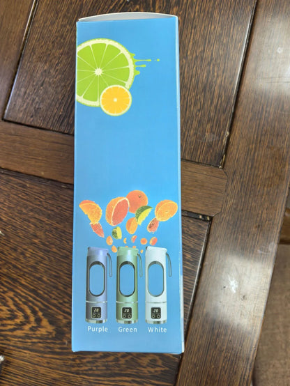 Portable Blender USB Rechargeable Juicer Cup Personal Smoothie Maker with Digital Display and Stainless Steel Blades Green Ideal for Travel Gym and Office - Mekamart Australia