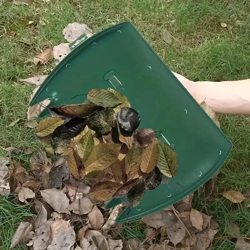 Pair of Horticultural Leaf Rake Hand Tools Set Large Plastic Claw Grabber Ideal for Collecting Yard Debris, Grass Clippings, and Scraps Army green - Mekamart Australia