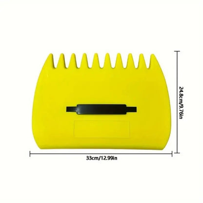 Pair of Horticultural Leaf Rake Hand Tools Set Large Plastic Claw Grabber Ideal for Collecting Yard Debris, Grass Clippings, and Scraps Light green - Mekamart Australia