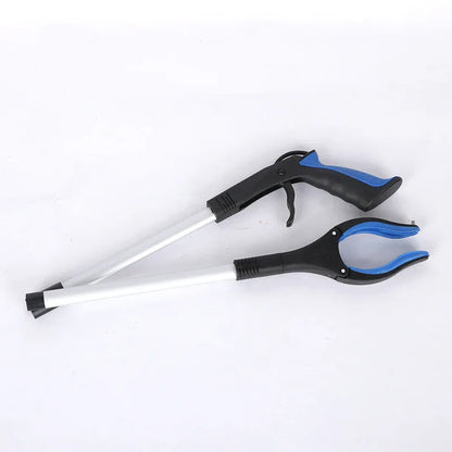Blue and Black Handle Foldable Grabber Reacher Tool - 83cm Aluminium Litter Picker with Magnetic Tip - Lightweight Mobility Aid for Garden & Home Rubbish Cleanup - Mekamart Australia