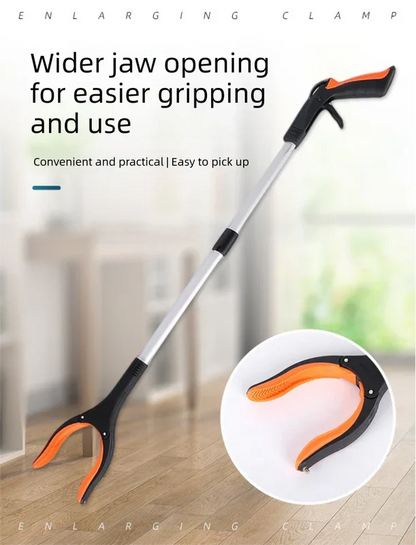 Purple and Black Handle Foldable Grabber Reacher Tool - 83cm Aluminium Litter Picker with Magnetic Tip - Lightweight Mobility Aid for Garden & Home Rubbish Cleanup - Mekamart Australia